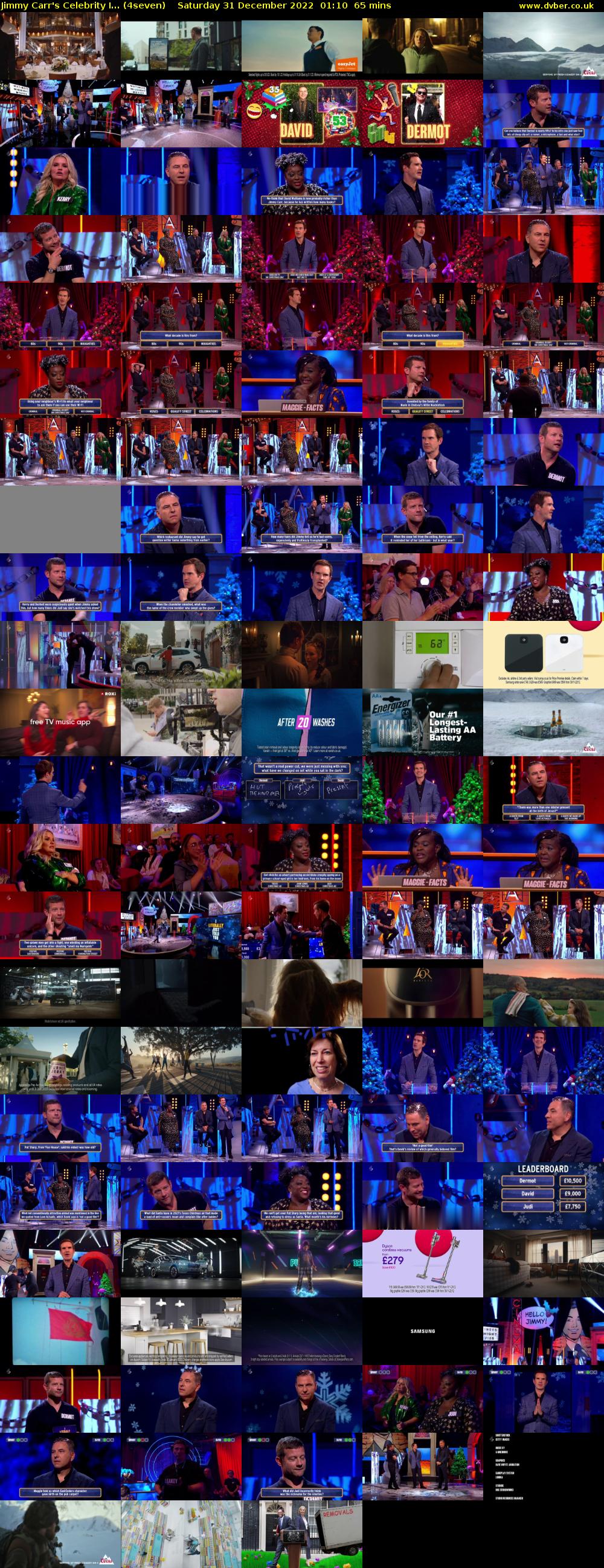Jimmy Carr's Celebrity I... (4seven) Saturday 31 December 2022 01:10 - 02:15
