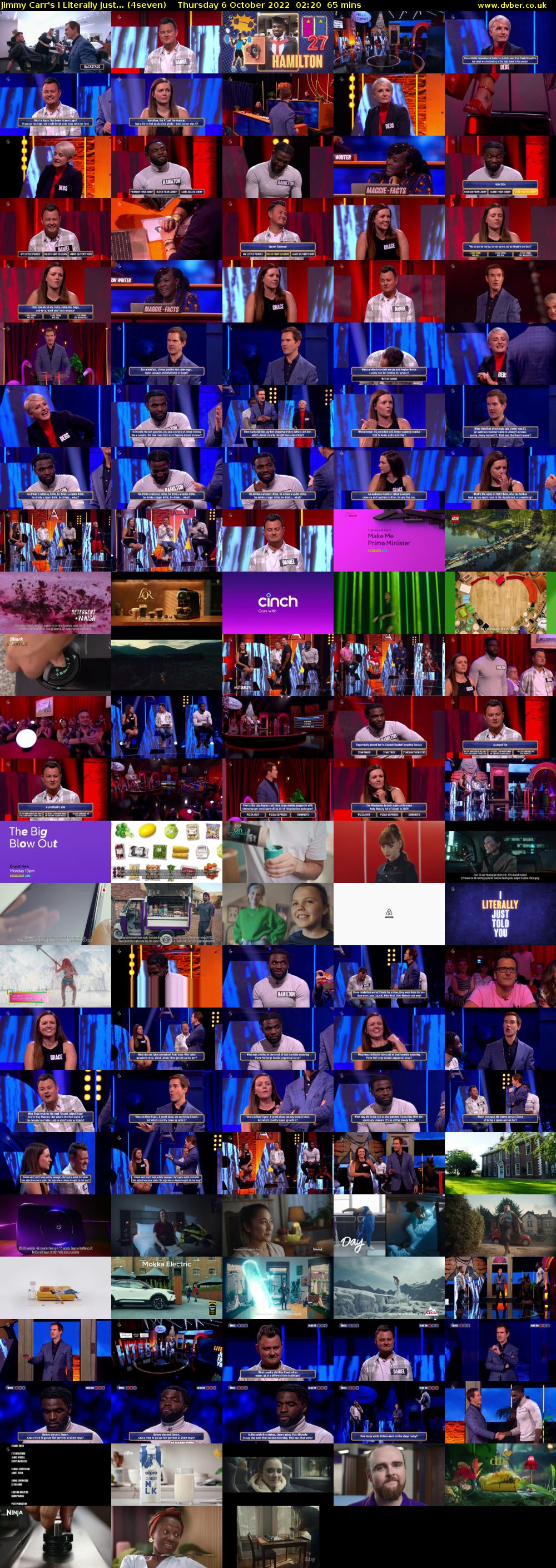 Jimmy Carr's I Literally Just... (4seven) Thursday 6 October 2022 02:20 - 03:25