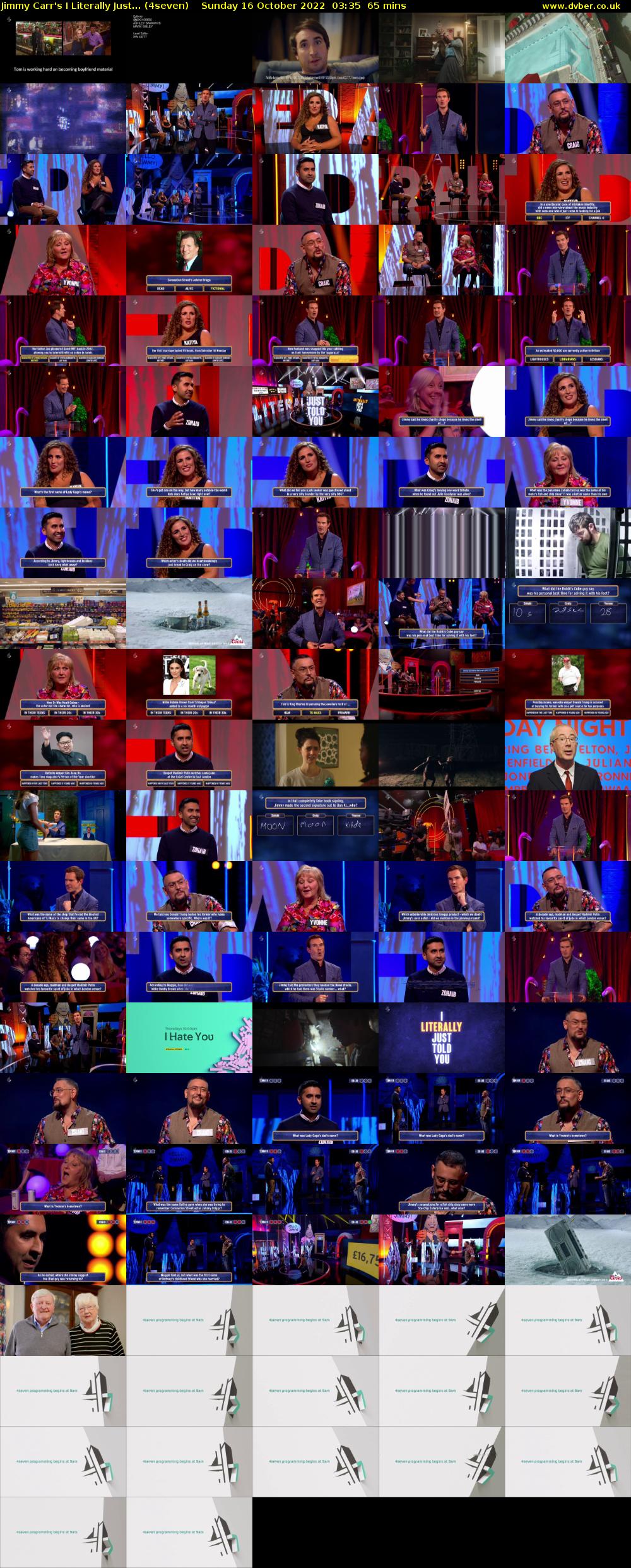 Jimmy Carr's I Literally Just... (4seven) Sunday 16 October 2022 03:35 - 04:40