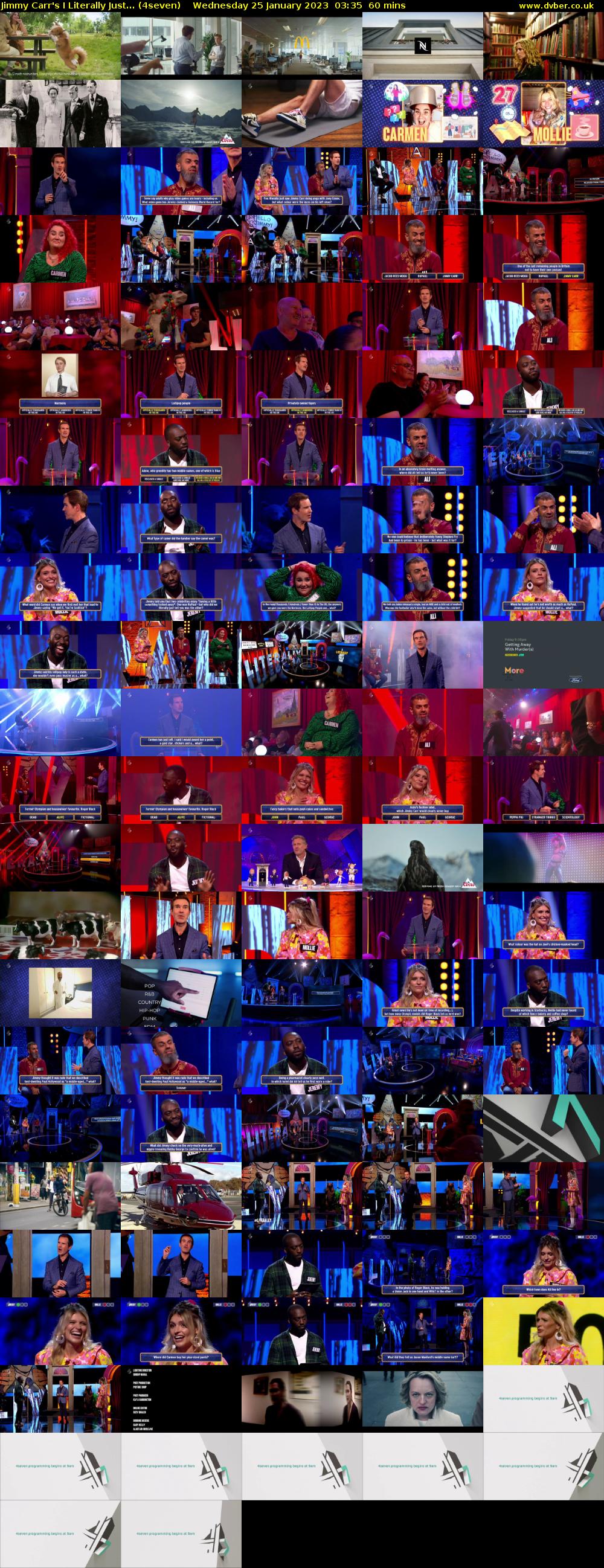 Jimmy Carr's I Literally Just... (4seven) Wednesday 25 January 2023 03:35 - 04:35