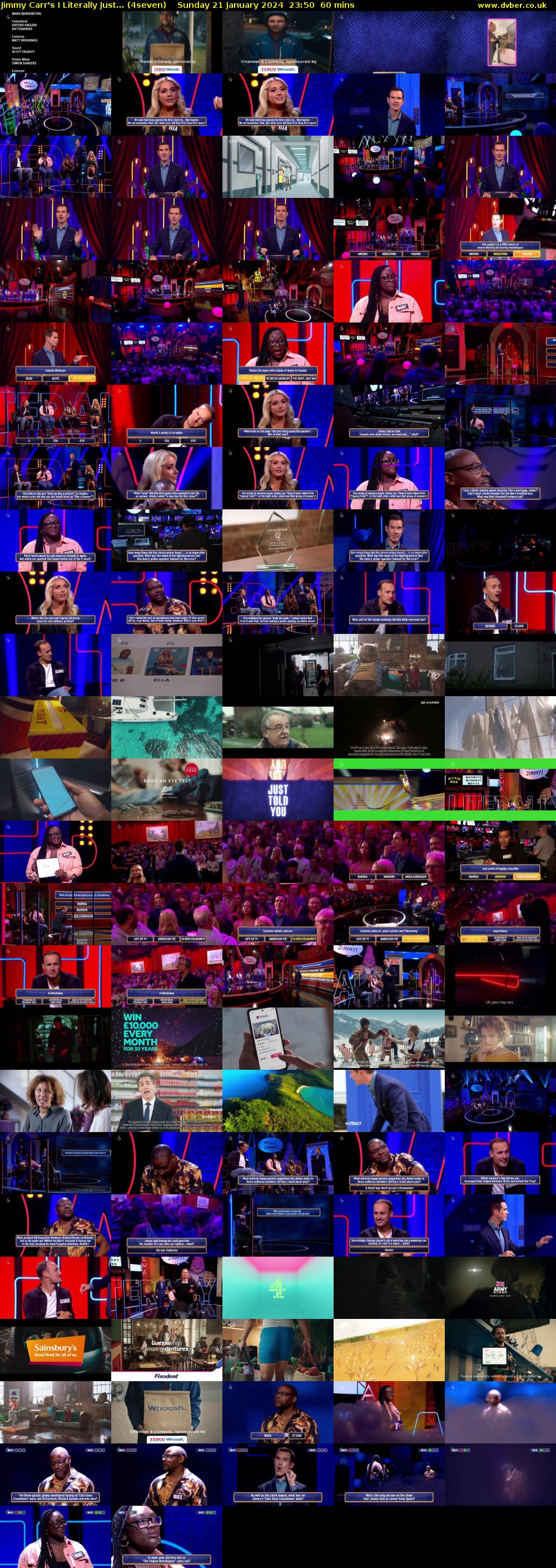Jimmy Carr's I Literally Just... (4seven) Sunday 21 January 2024 23:50 - 00:50