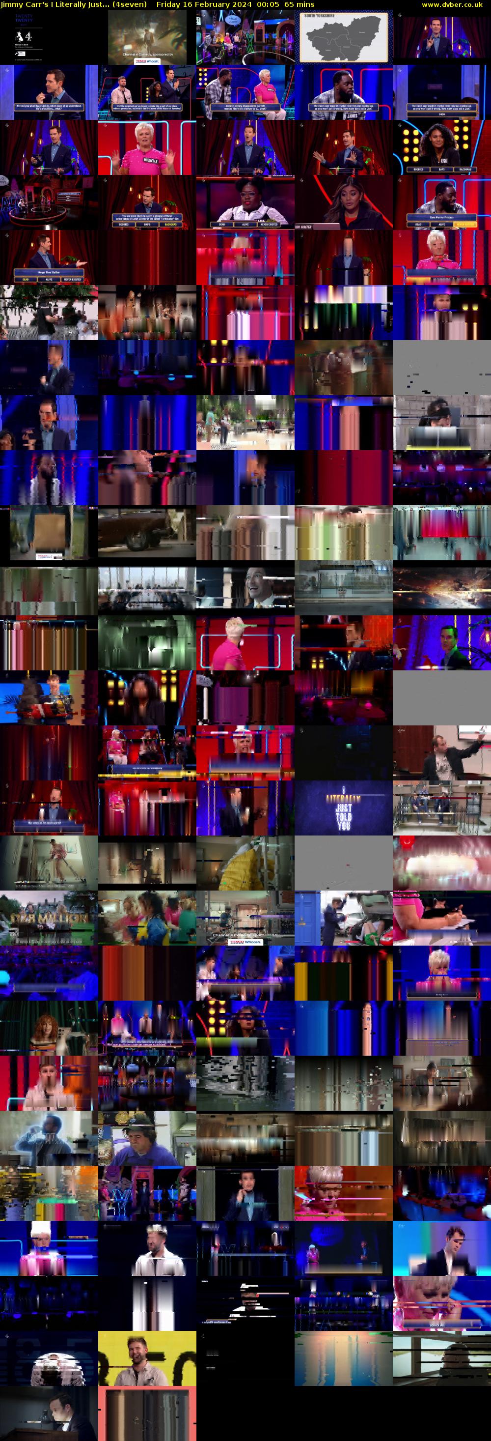 Jimmy Carr's I Literally Just... (4seven) Friday 16 February 2024 00:05 - 01:10