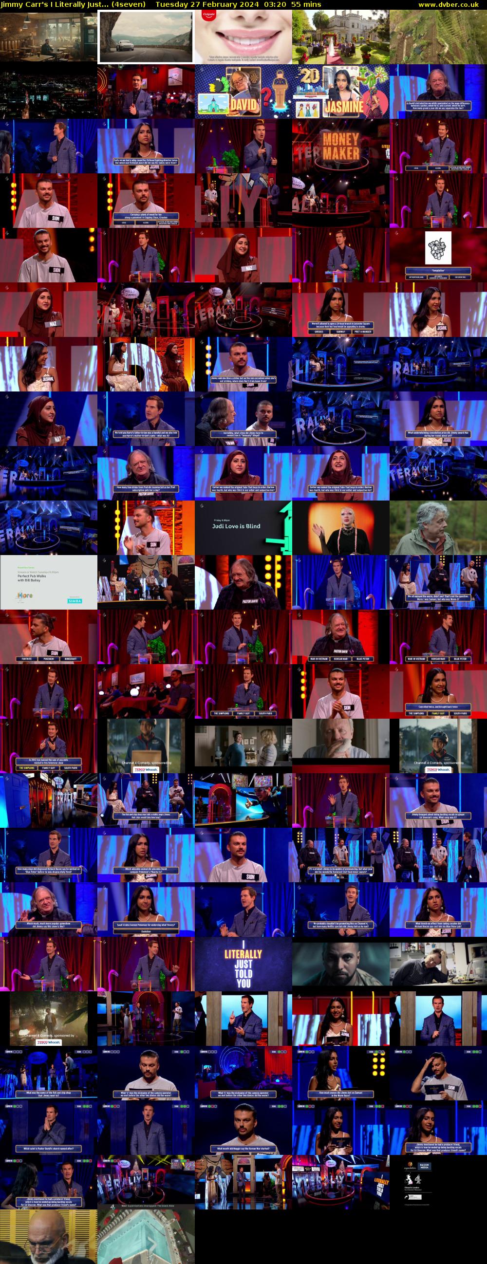 Jimmy Carr's I Literally Just... (4seven) Tuesday 27 February 2024 03:20 - 04:15