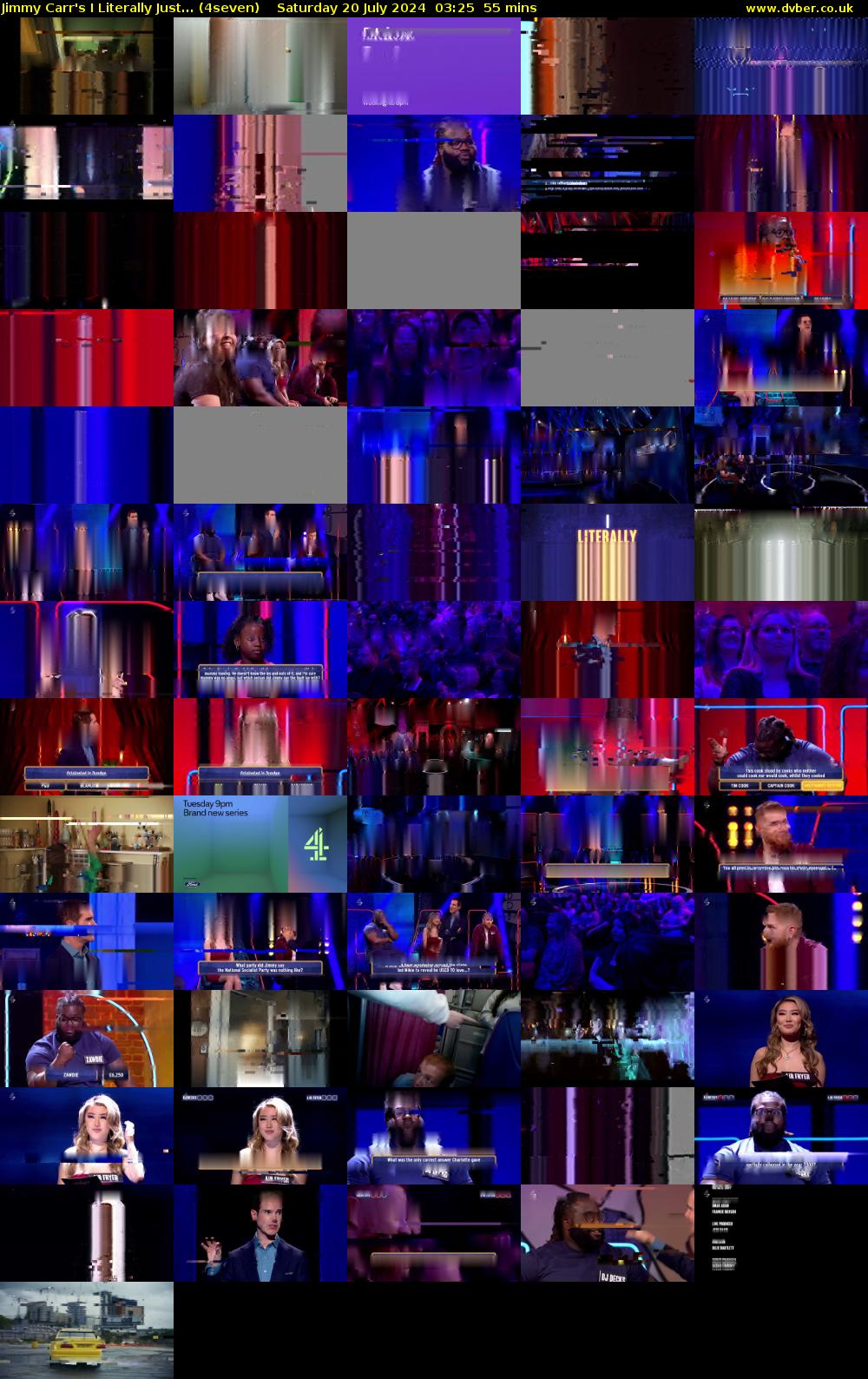Jimmy Carr's I Literally Just... (4seven) Saturday 20 July 2024 03:25 - 04:20
