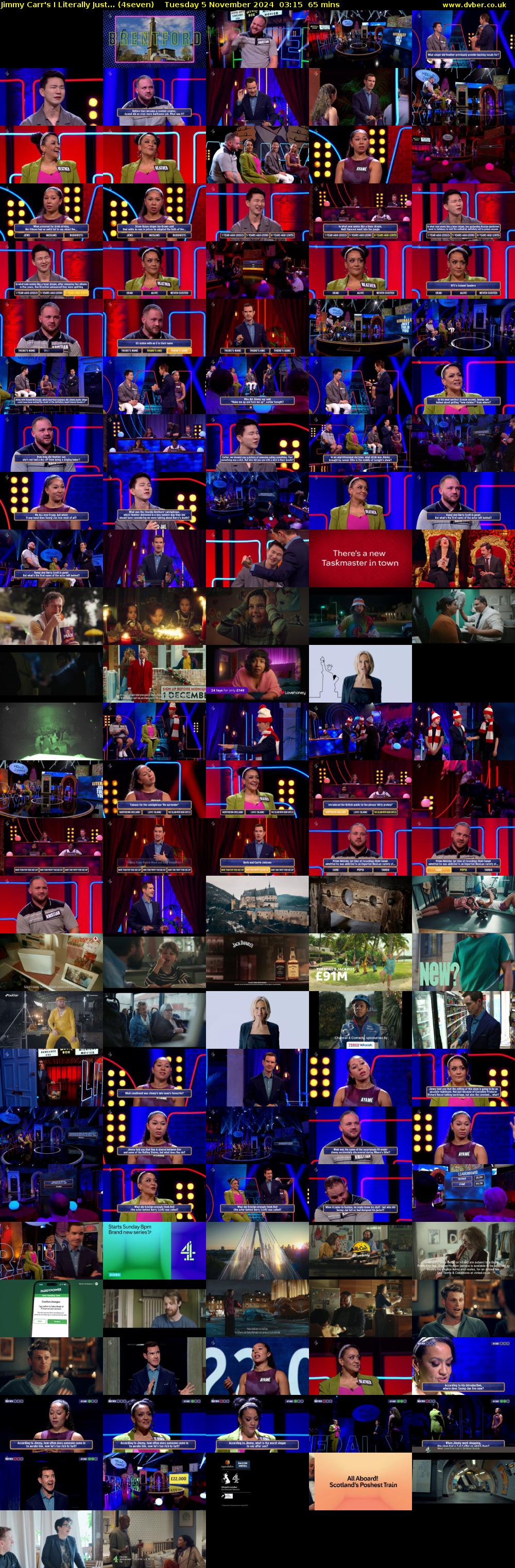 Jimmy Carr's I Literally Just... (4seven) Tuesday 5 November 2024 03:15 - 04:20