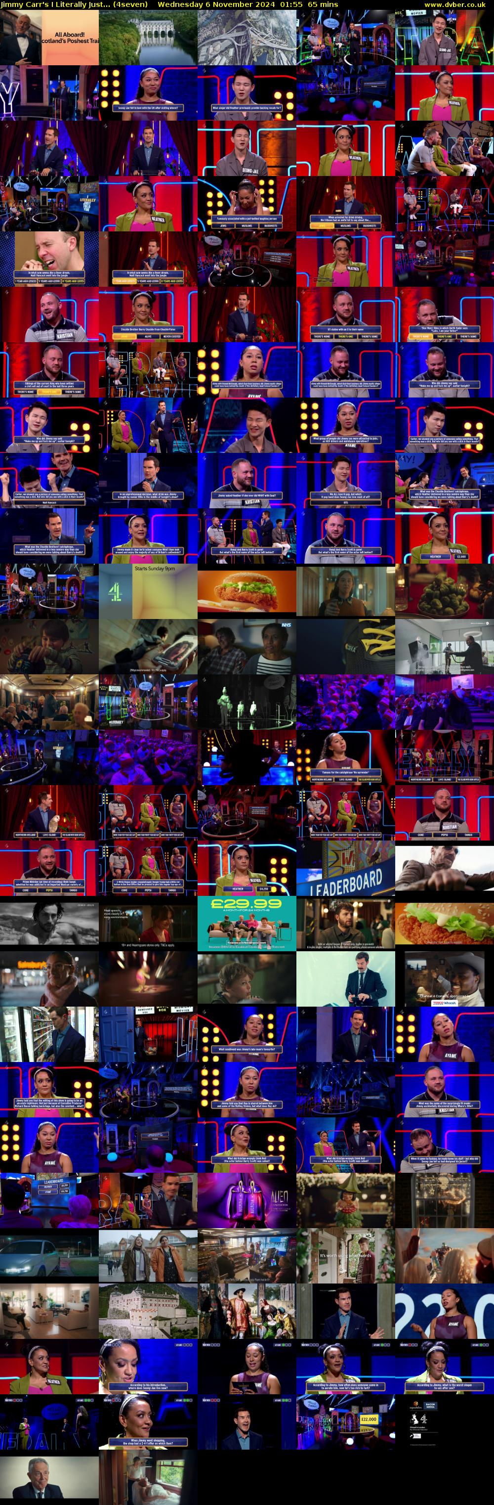 Jimmy Carr's I Literally Just... (4seven) Wednesday 6 November 2024 01:55 - 03:00