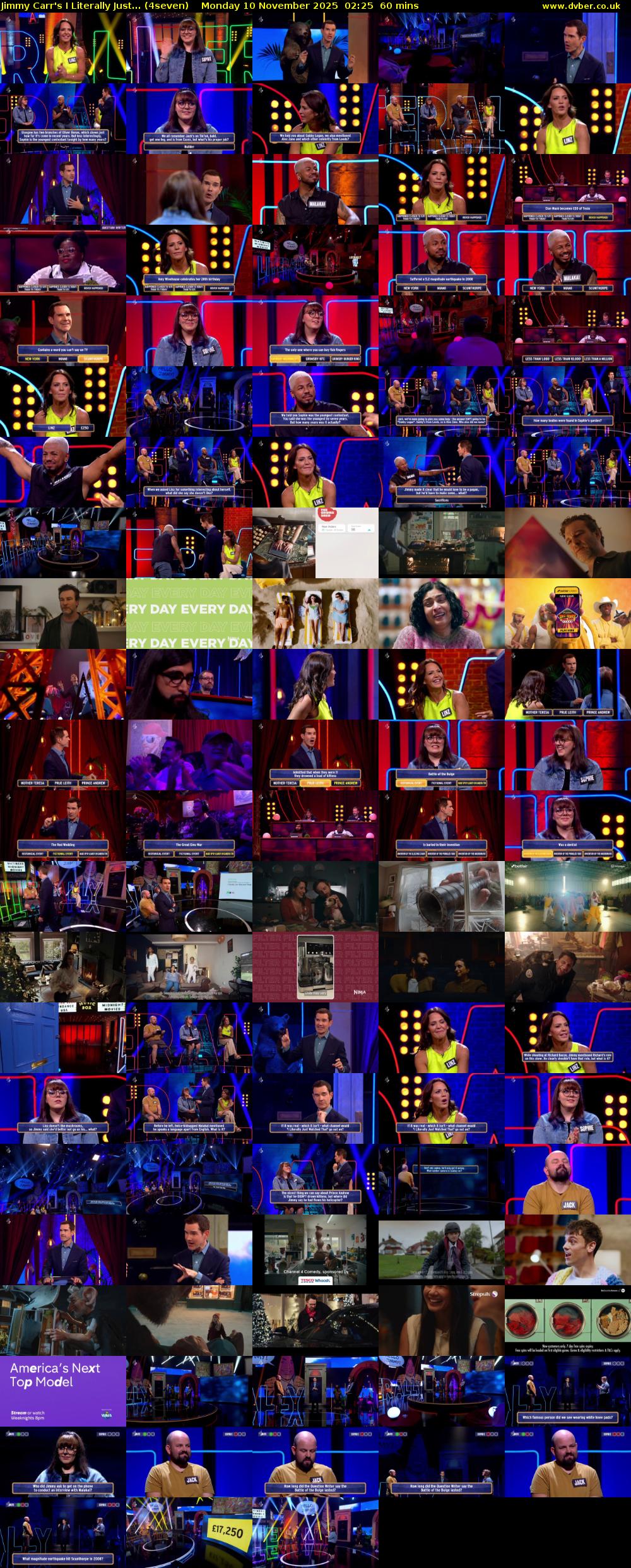 Jimmy Carr's I Literally Just... (4seven) Monday 10 November 2025 02:25 - 03:25