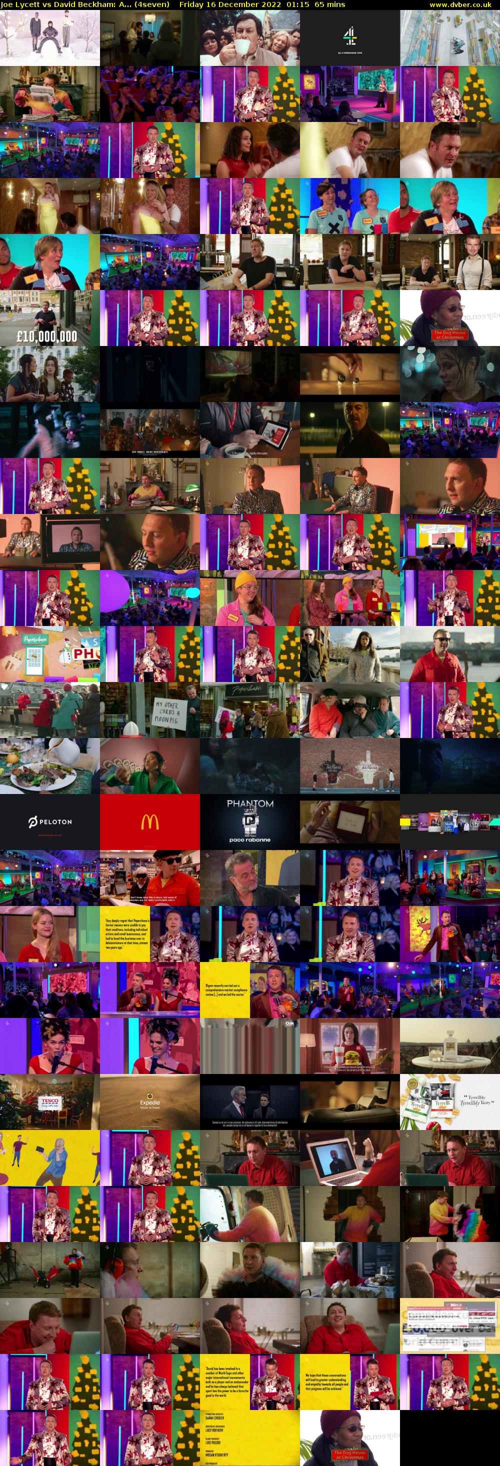 Joe Lycett vs David Beckham: A... (4seven) Friday 16 December 2022 01:15 - 02:20