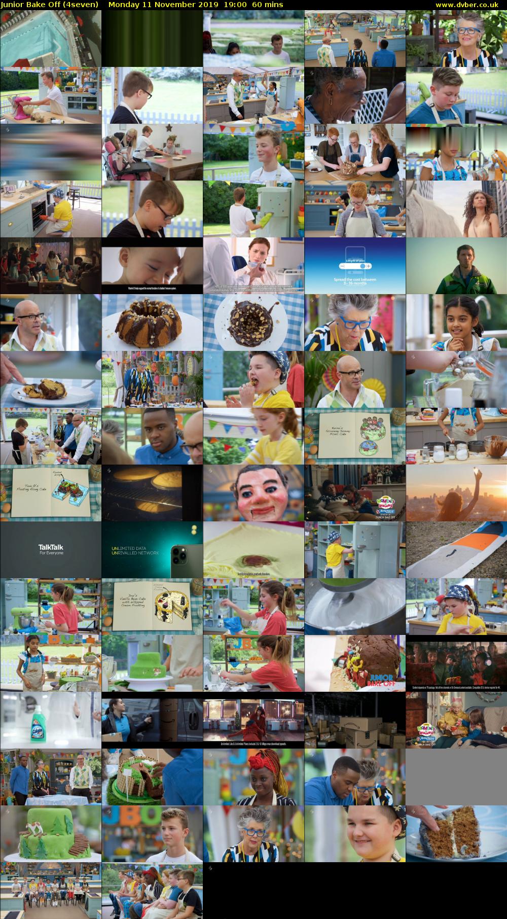 Junior Bake Off (4seven) Monday 11 November 2019 19:00 - 20:00