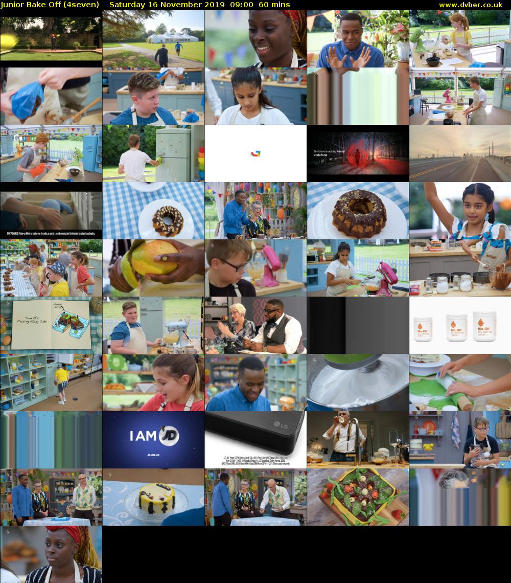 Junior Bake Off (4seven) Saturday 16 November 2019 09:00 - 10:00