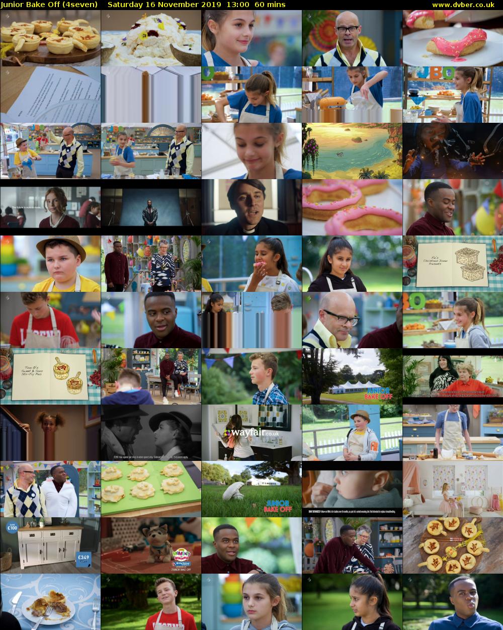 Junior Bake Off (4seven) Saturday 16 November 2019 13:00 - 14:00