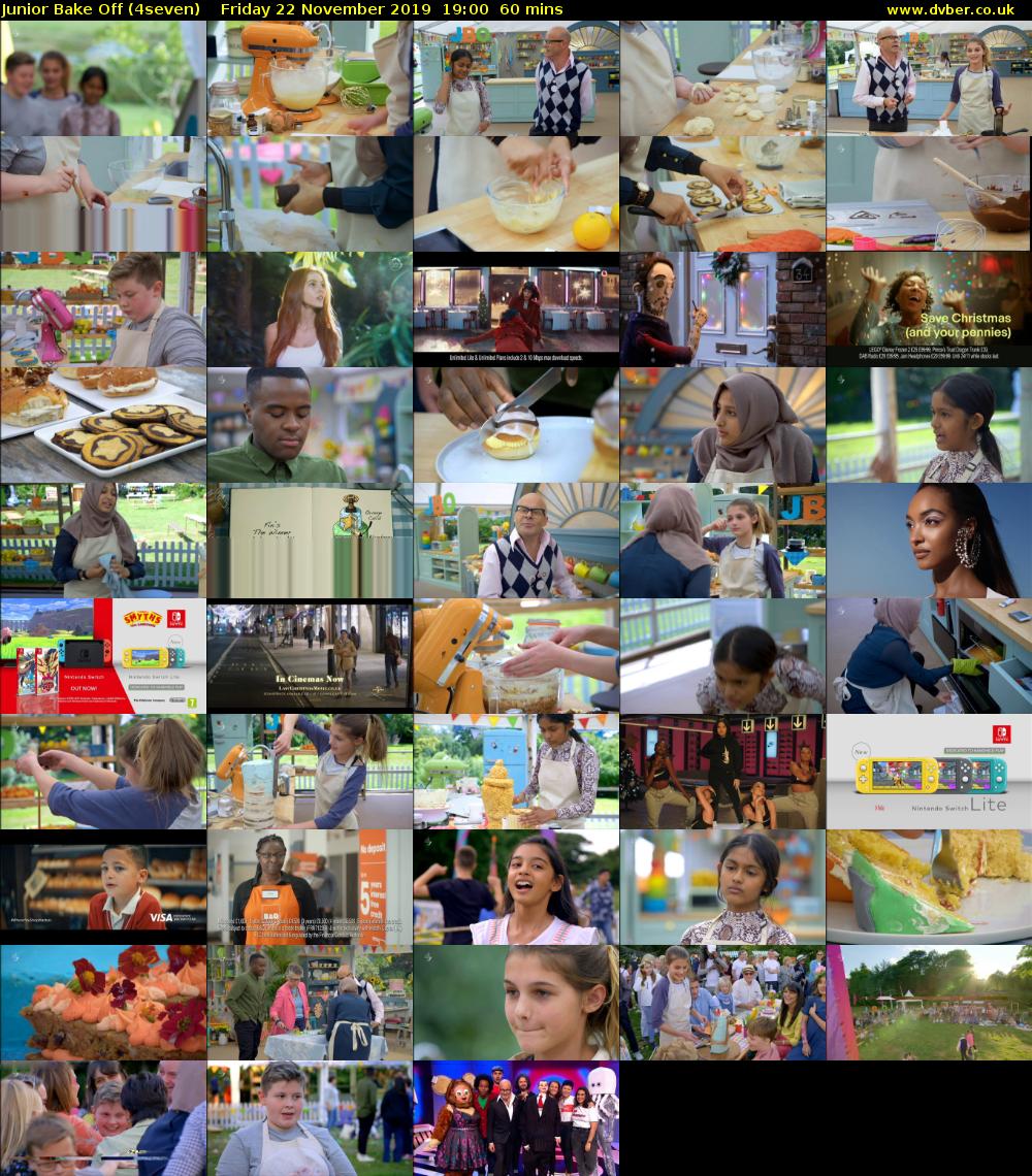 Junior Bake Off (4seven) Friday 22 November 2019 19:00 - 20:00