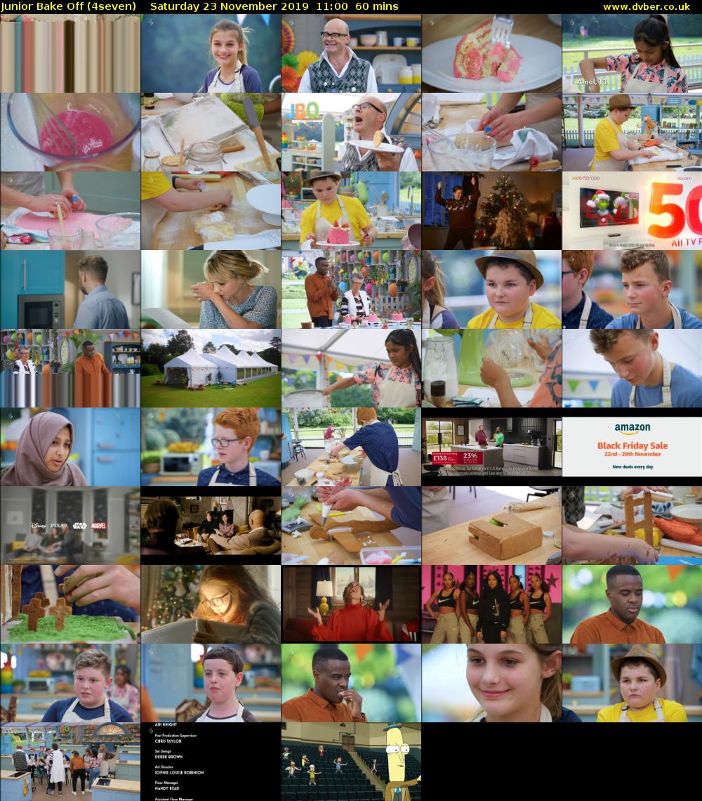 Junior Bake Off (4seven) Saturday 23 November 2019 11:00 - 12:00