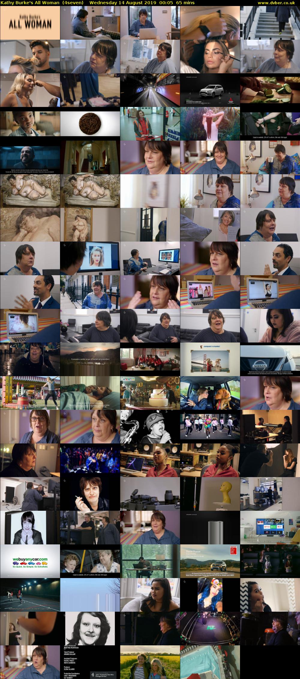 Kathy Burke's All Woman  (4seven) Wednesday 14 August 2019 00:05 - 01:10