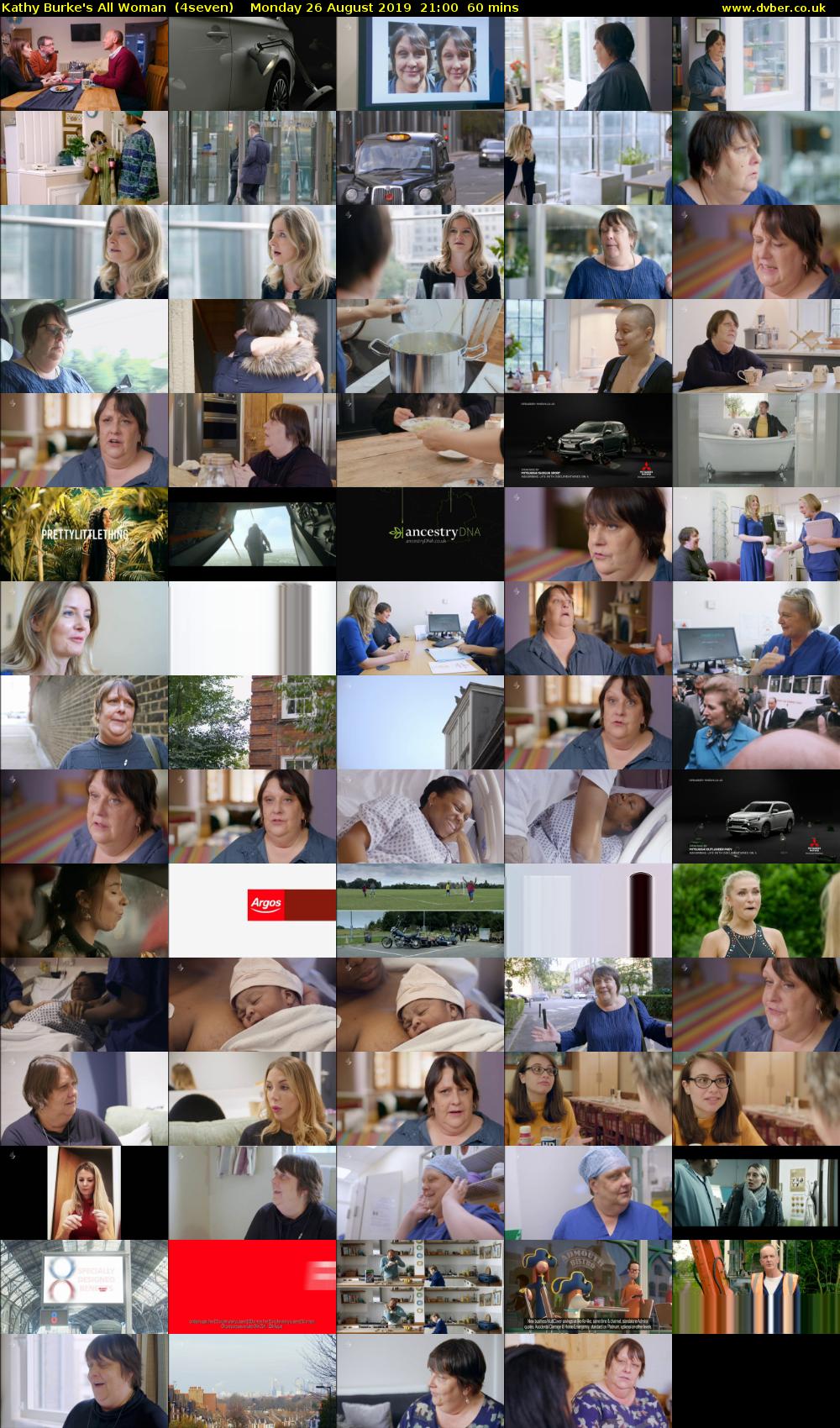Kathy Burke's All Woman  (4seven) Monday 26 August 2019 21:00 - 22:00