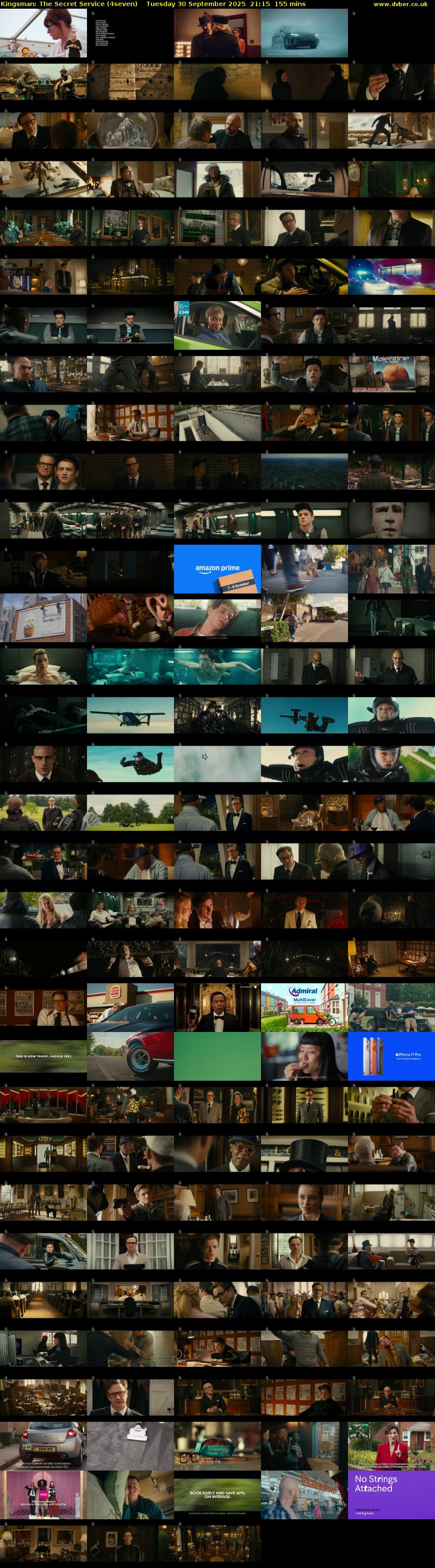 Kingsman: The Secret Service (4seven) Tuesday 30 September 2025 21:15 - 23:50