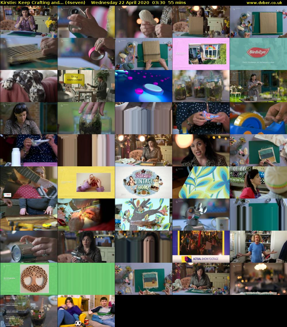 Kirstie: Keep Crafting and... (4seven) Wednesday 22 April 2020 03:30 - 04:25