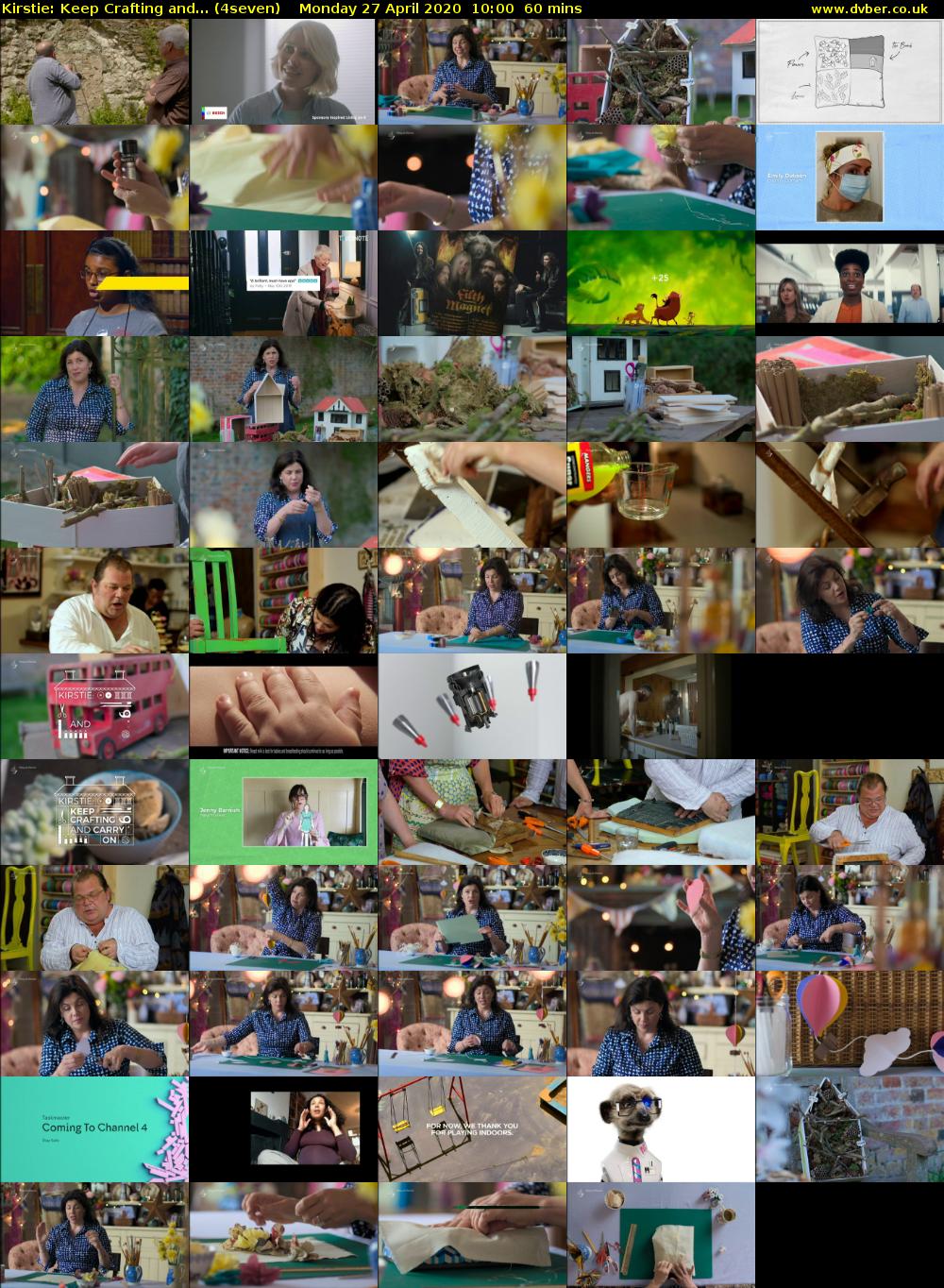 Kirstie: Keep Crafting and... (4seven) Monday 27 April 2020 10:00 - 11:00