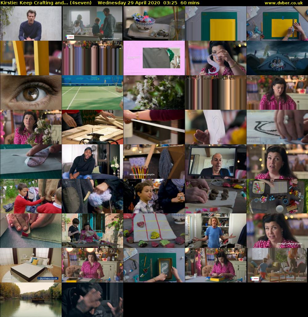 Kirstie: Keep Crafting and... (4seven) Wednesday 29 April 2020 03:25 - 04:25