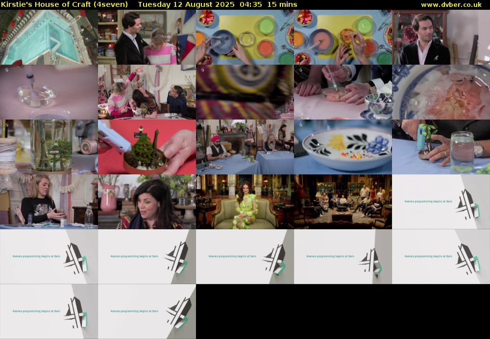 Kirstie's House of Craft (4seven) Tuesday 12 August 2025 04:35 - 04:50