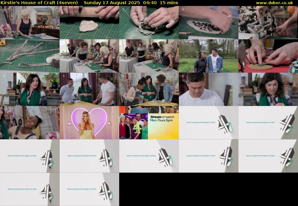 Kirstie's House of Craft (4seven) Sunday 17 August 2025 04:40 - 04:55