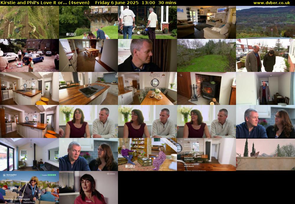 Kirstie and Phil's Love It or... (4seven) Friday 6 June 2025 13:00 - 13:30