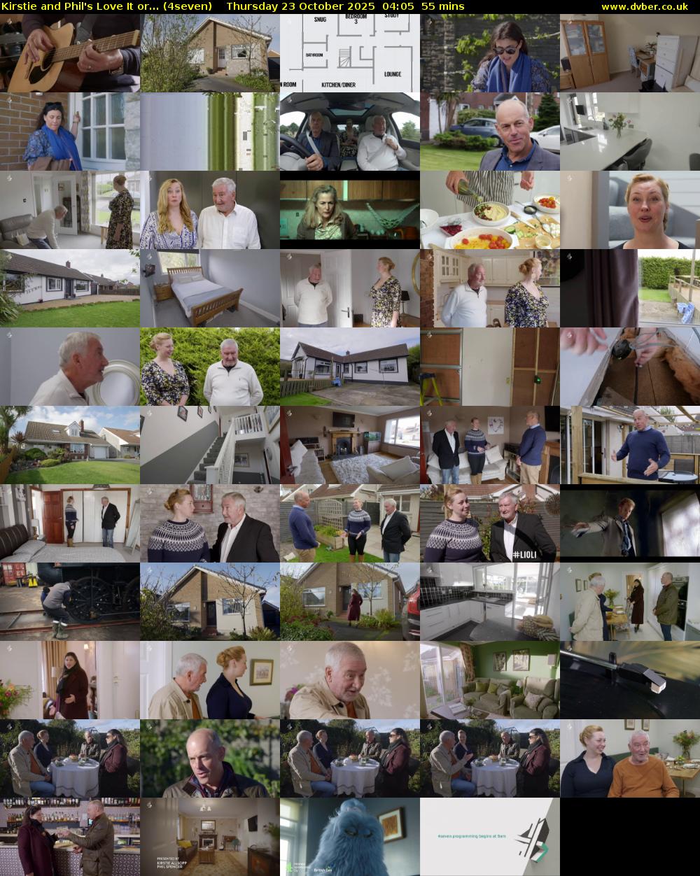 Kirstie and Phil's Love It or... (4seven) Thursday 23 October 2025 04:05 - 05:00