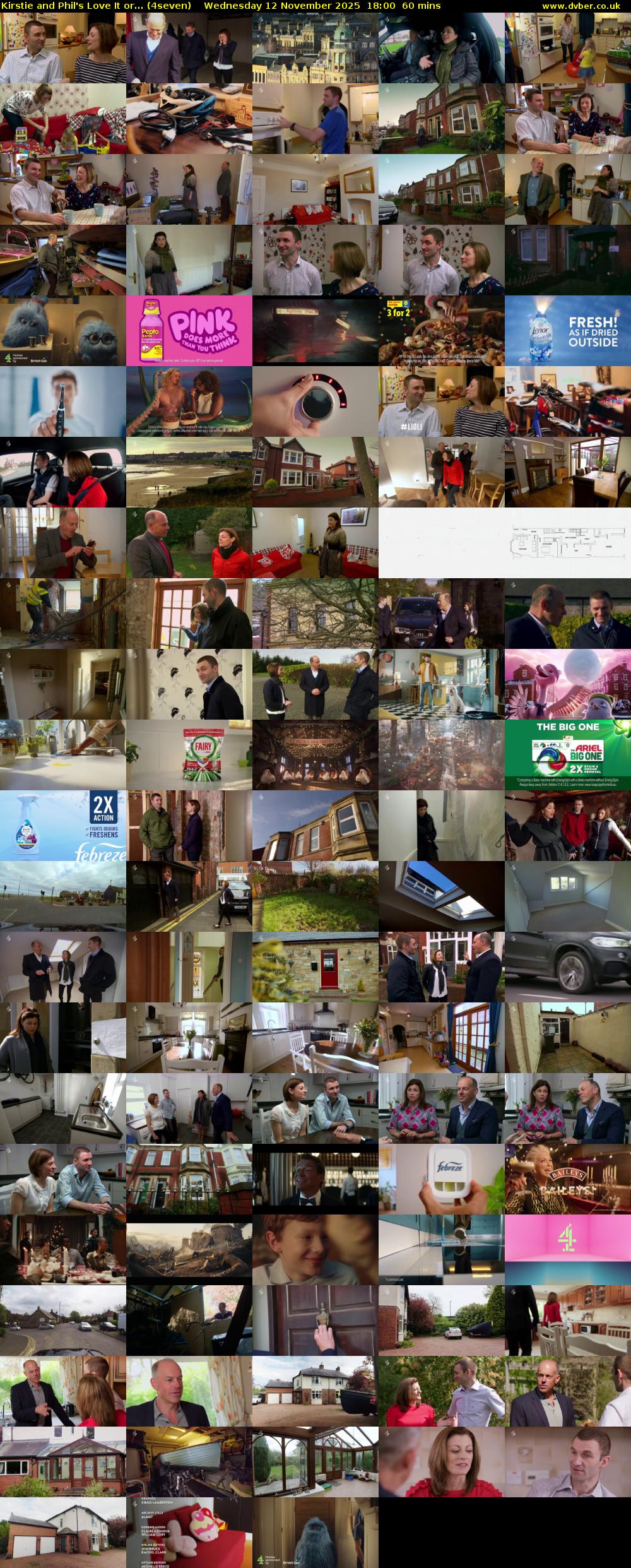Kirstie and Phil's Love It or... (4seven) Wednesday 12 November 2025 18:00 - 19:00