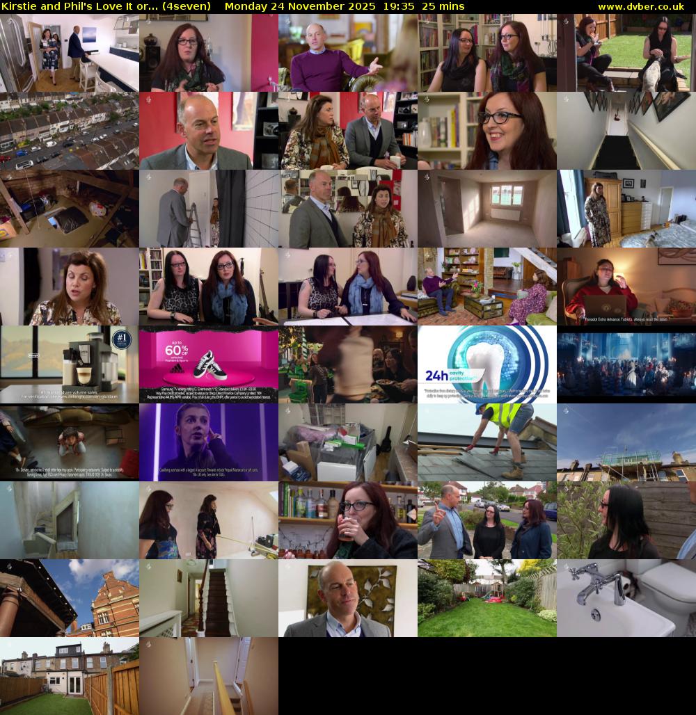 Kirstie and Phil's Love It or... (4seven) Monday 24 November 2025 19:35 - 20:00