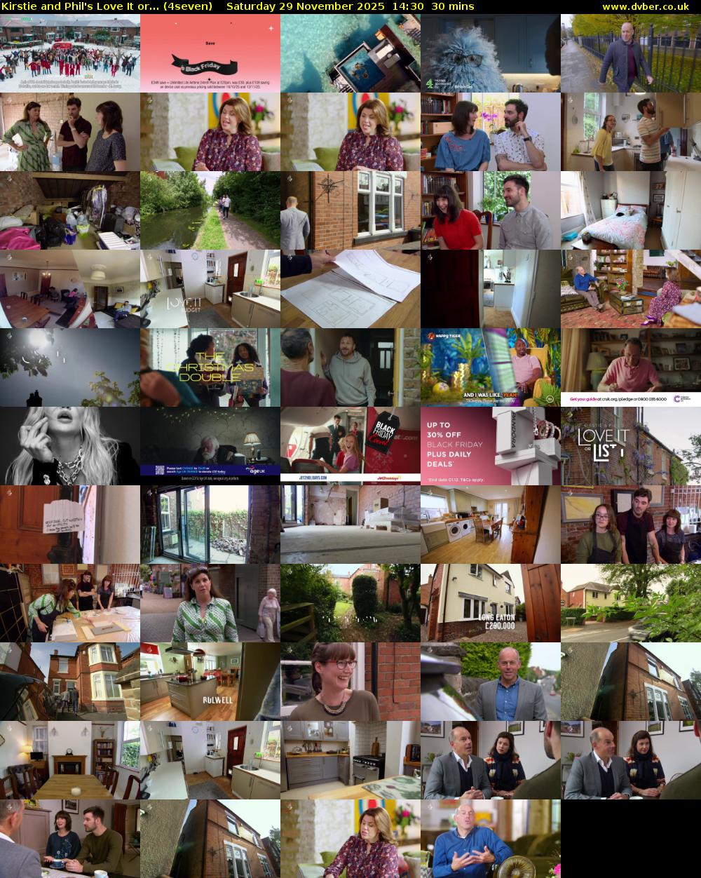 Kirstie and Phil's Love It or... (4seven) Saturday 29 November 2025 14:30 - 15:00