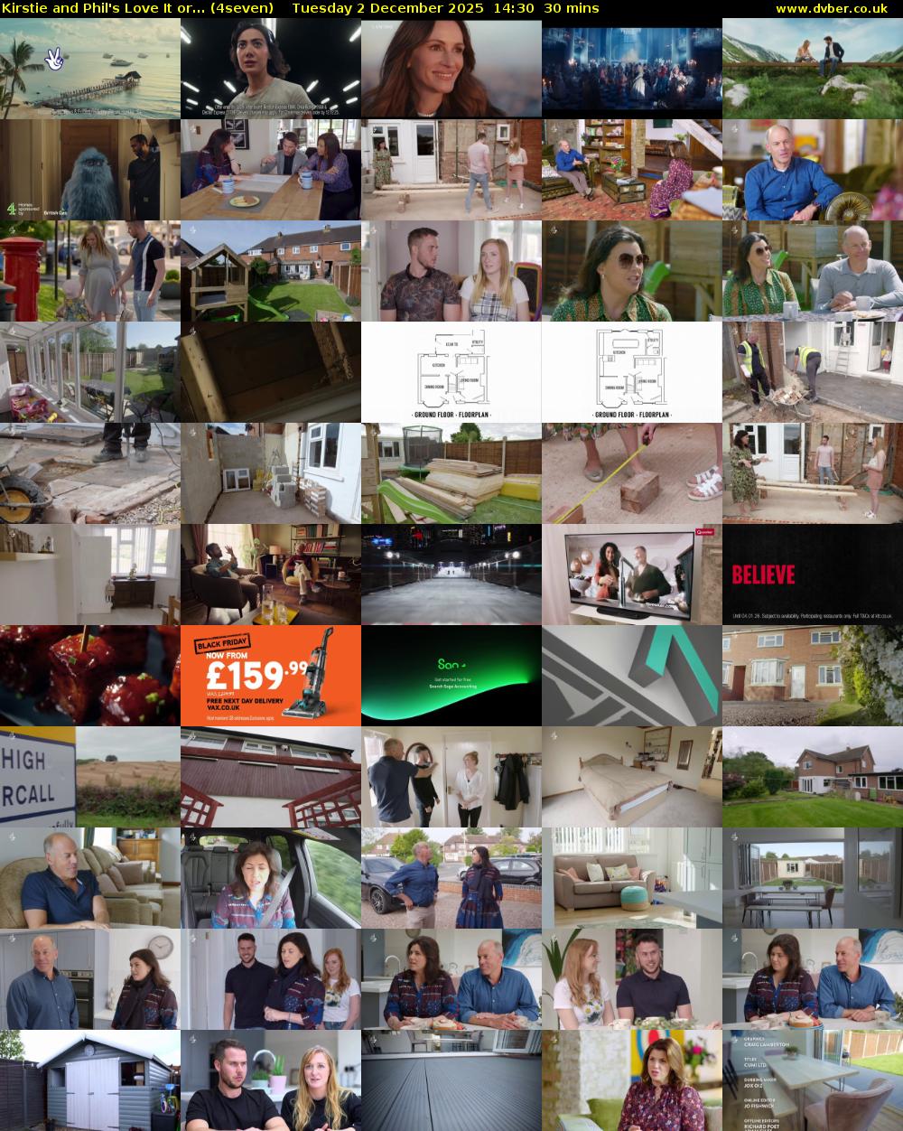 Kirstie and Phil's Love It or... (4seven) Tuesday 2 December 2025 14:30 - 15:00