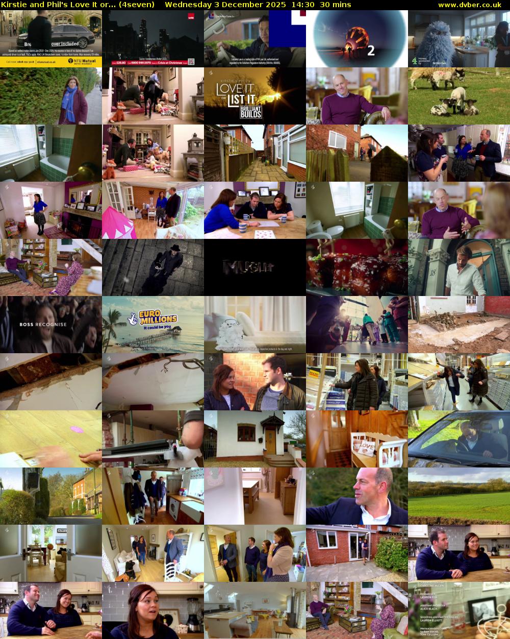 Kirstie and Phil's Love It or... (4seven) Wednesday 3 December 2025 14:30 - 15:00