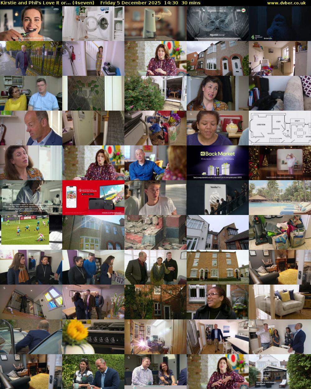 Kirstie and Phil's Love It or... (4seven) Friday 5 December 2025 14:30 - 15:00