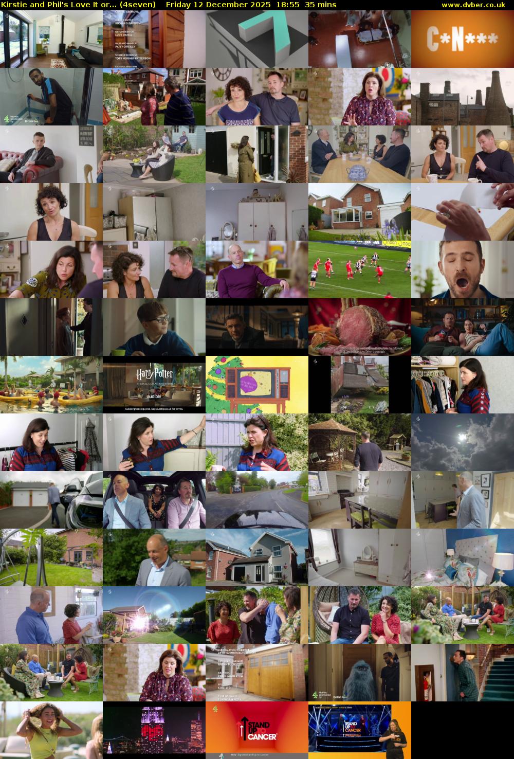 Kirstie and Phil's Love It or... (4seven) Friday 12 December 2025 18:55 - 19:30