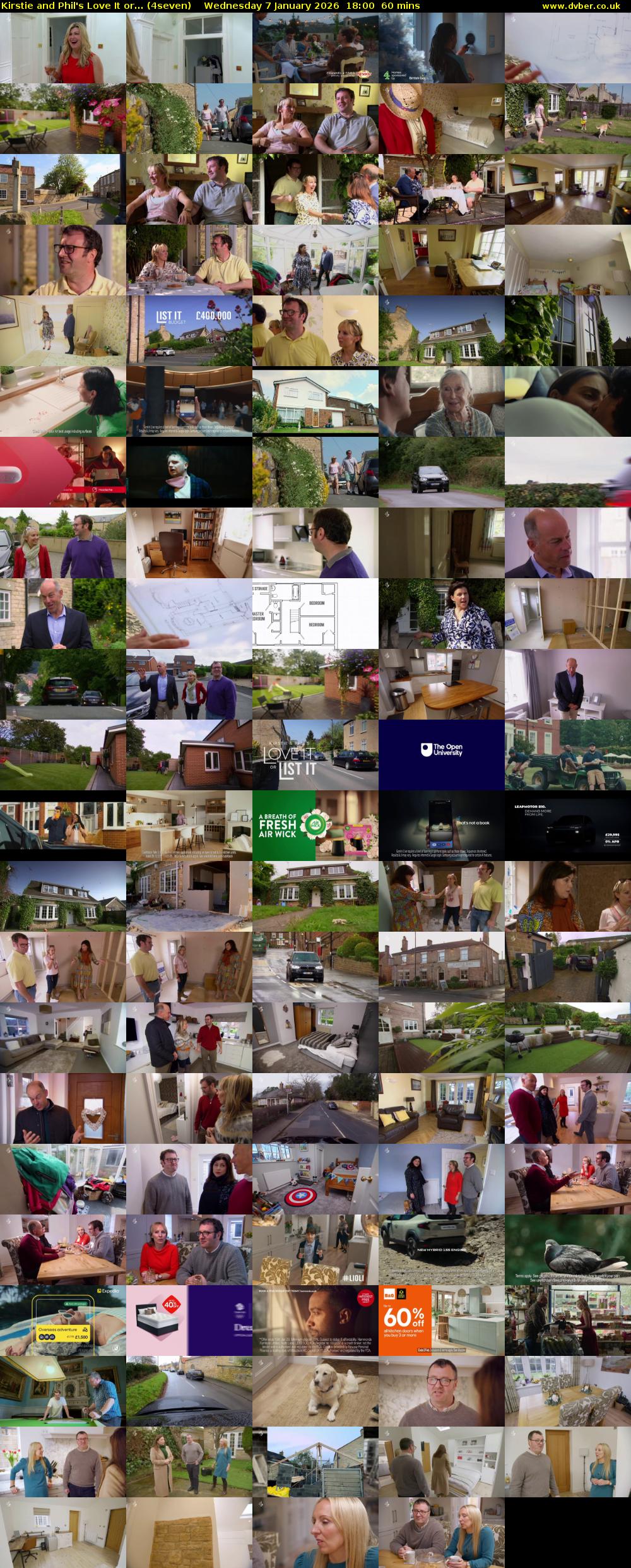 Kirstie and Phil's Love It or... (4seven) Wednesday 7 January 2026 18:00 - 19:00