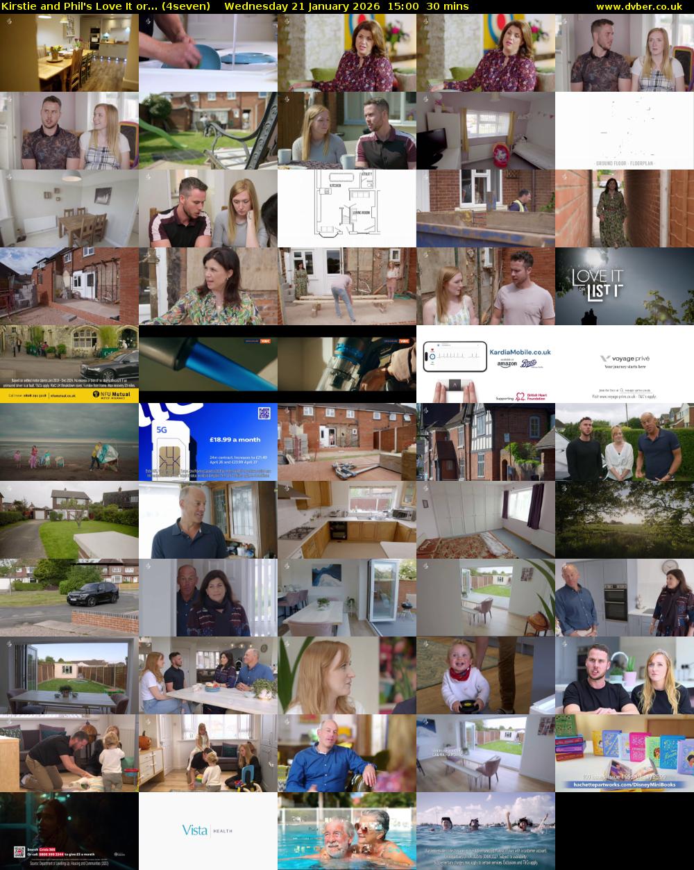 Kirstie and Phil's Love It or... (4seven) Wednesday 21 January 2026 15:00 - 15:30