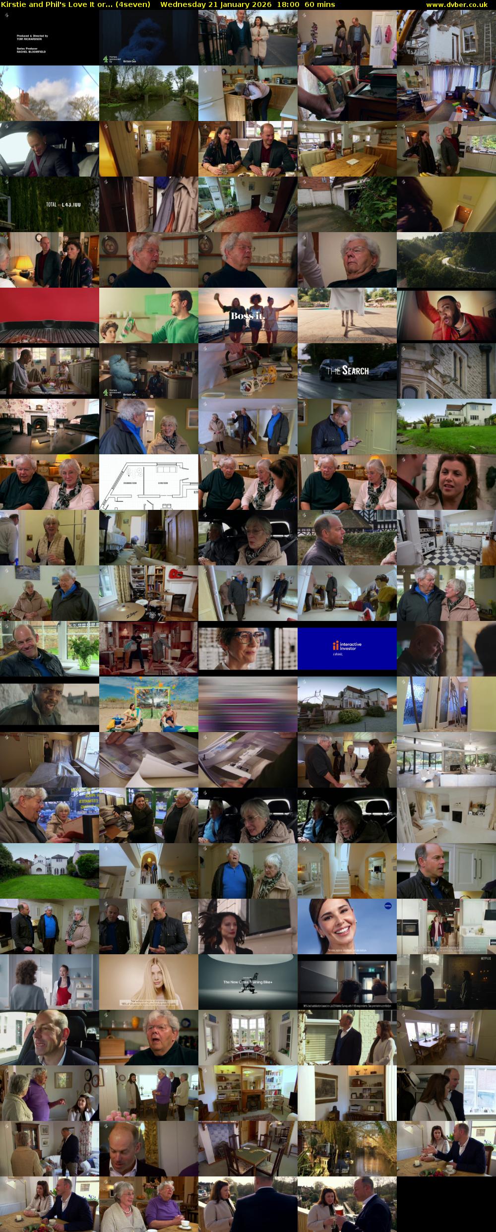 Kirstie and Phil's Love It or... (4seven) Wednesday 21 January 2026 18:00 - 19:00