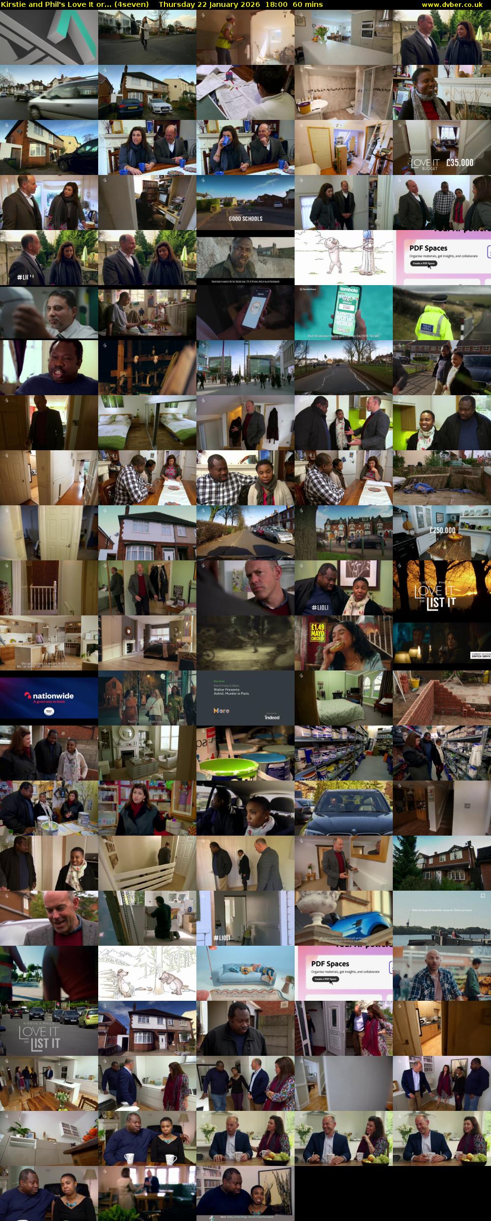 Kirstie and Phil's Love It or... (4seven) Thursday 22 January 2026 18:00 - 19:00