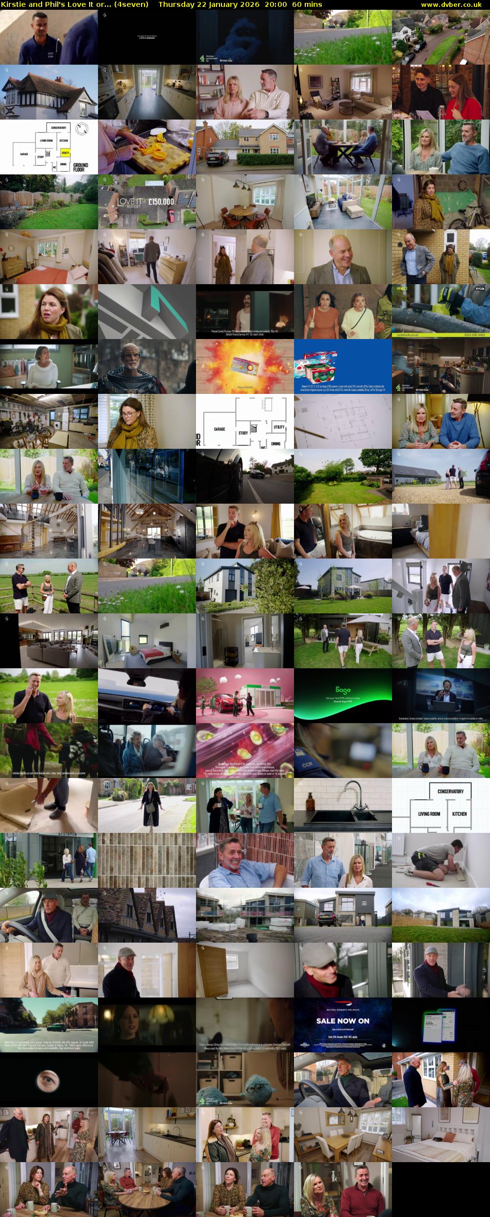 Kirstie and Phil's Love It or... (4seven) Thursday 22 January 2026 20:00 - 21:00