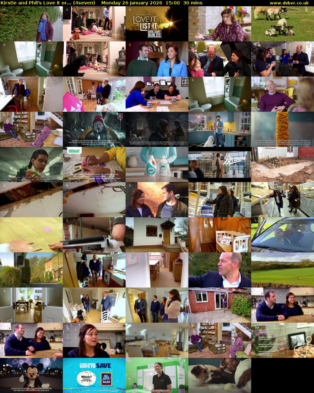 Kirstie and Phil's Love It or... (4seven) Monday 26 January 2026 15:00 - 15:30