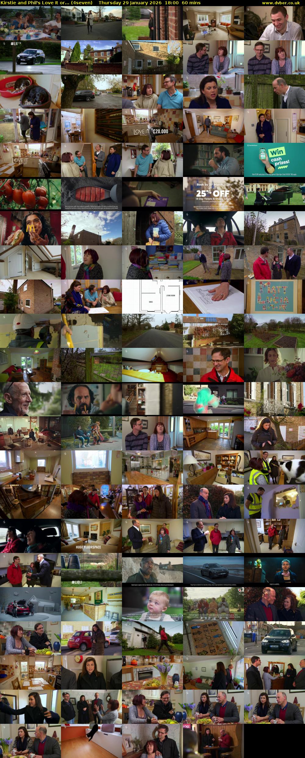 Kirstie and Phil's Love It or... (4seven) Thursday 29 January 2026 18:00 - 19:00