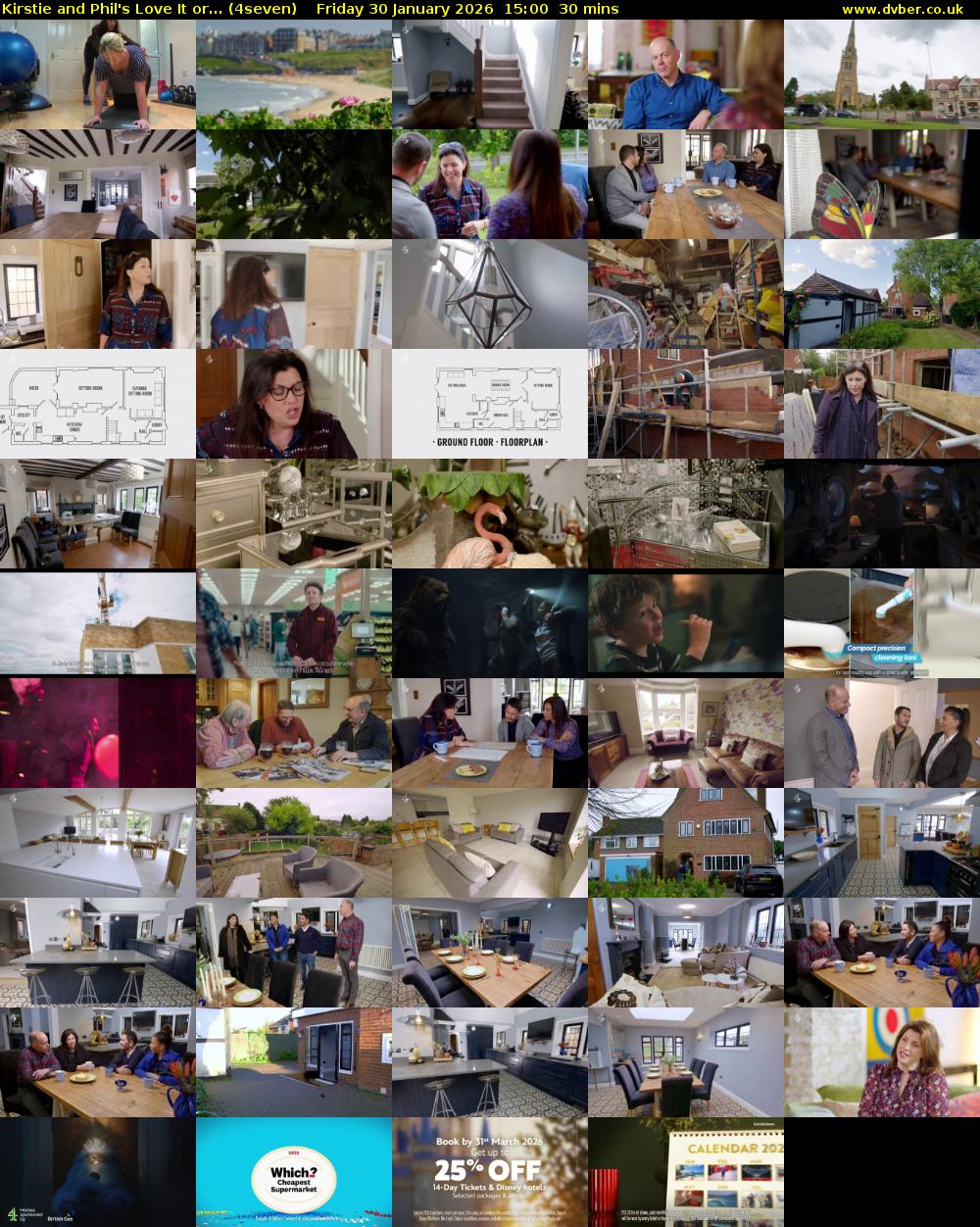 Kirstie and Phil's Love It or... (4seven) Friday 30 January 2026 15:00 - 15:30