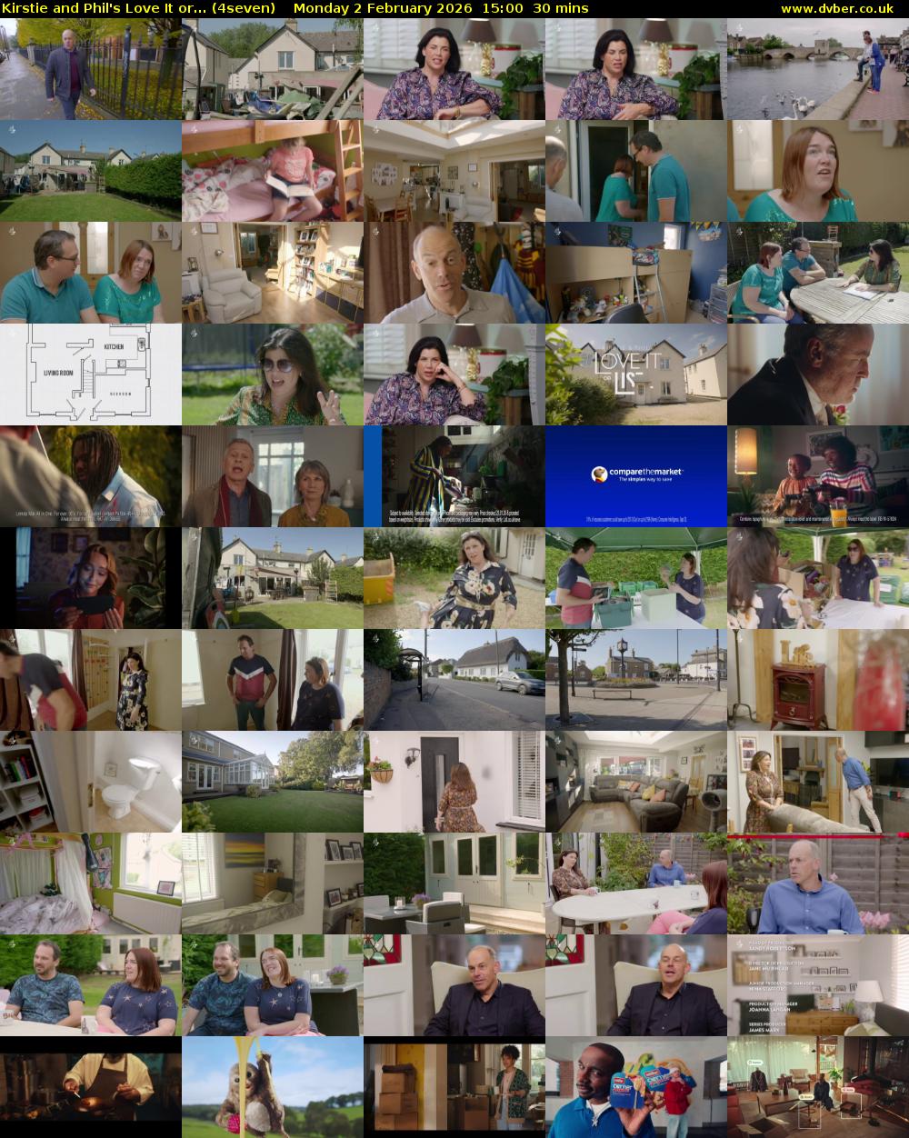 Kirstie and Phil's Love It or... (4seven) Monday 2 February 2026 15:00 - 15:30