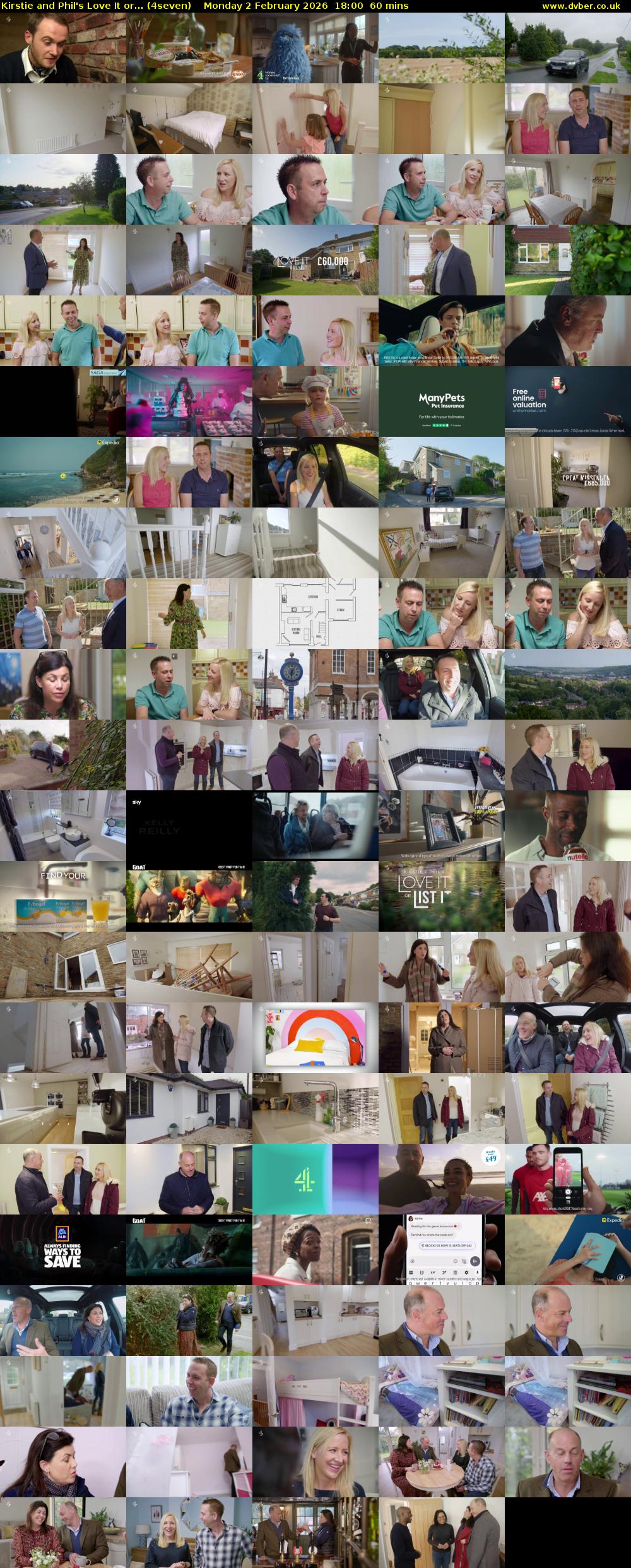 Kirstie and Phil's Love It or... (4seven) Monday 2 February 2026 18:00 - 19:00