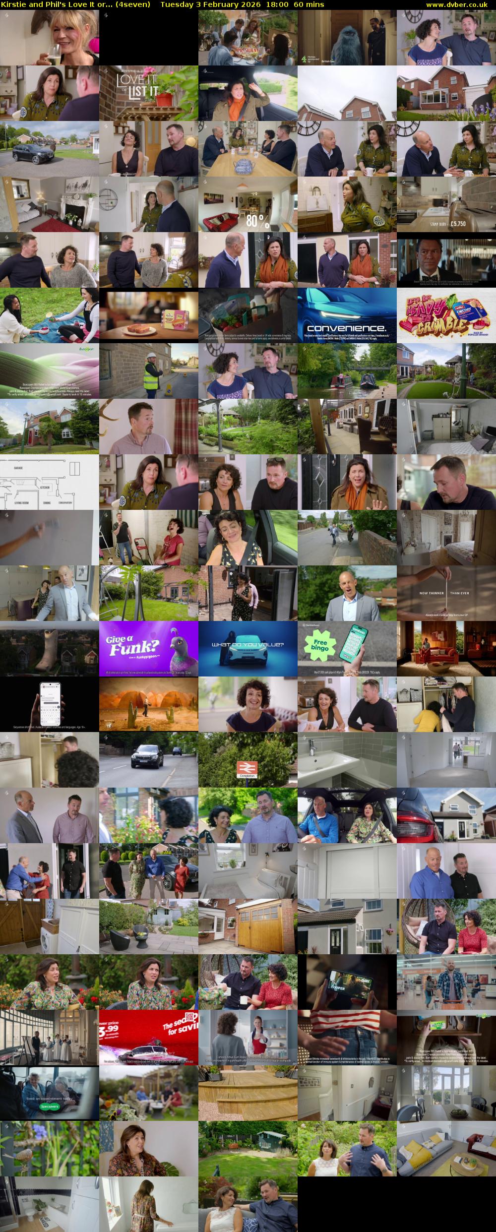 Kirstie and Phil's Love It or... (4seven) Tuesday 3 February 2026 18:00 - 19:00