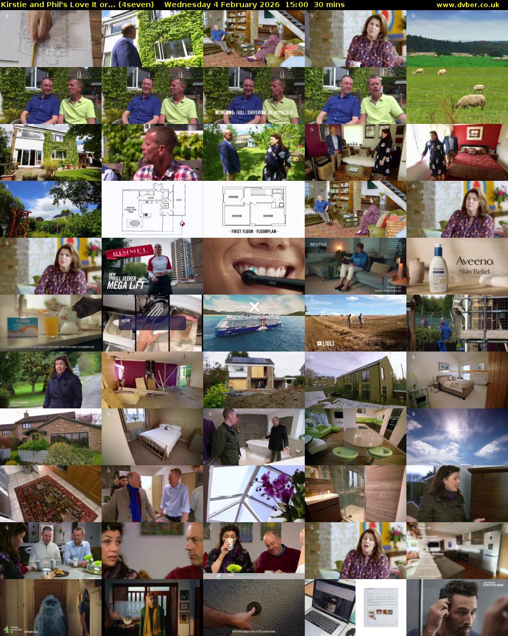 Kirstie and Phil's Love It or... (4seven) Wednesday 4 February 2026 15:00 - 15:30