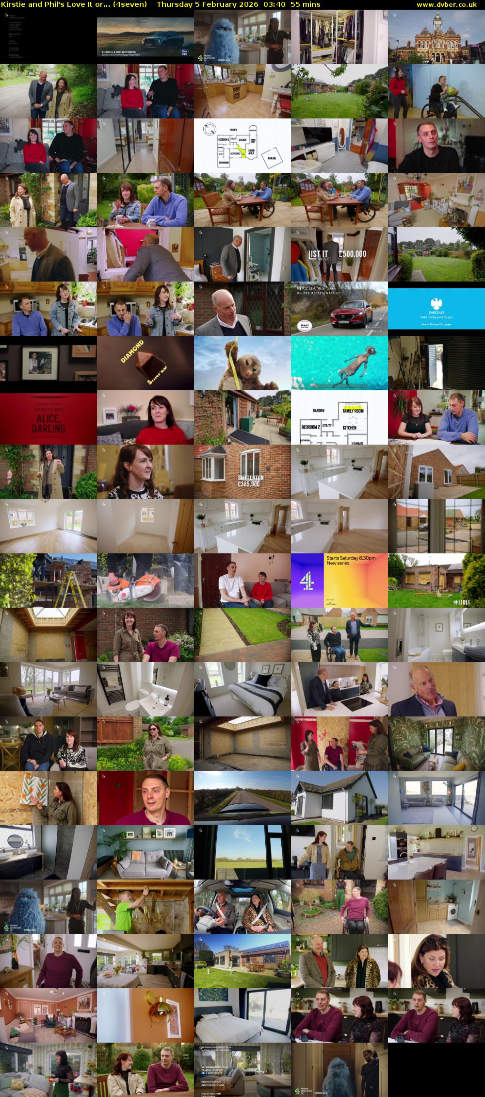 Kirstie and Phil's Love It or... (4seven) Thursday 5 February 2026 03:40 - 04:35