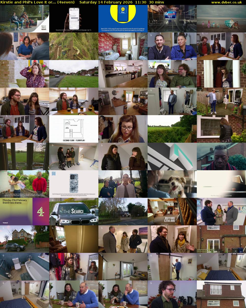 Kirstie and Phil's Love It or... (4seven) Saturday 14 February 2026 11:30 - 12:00