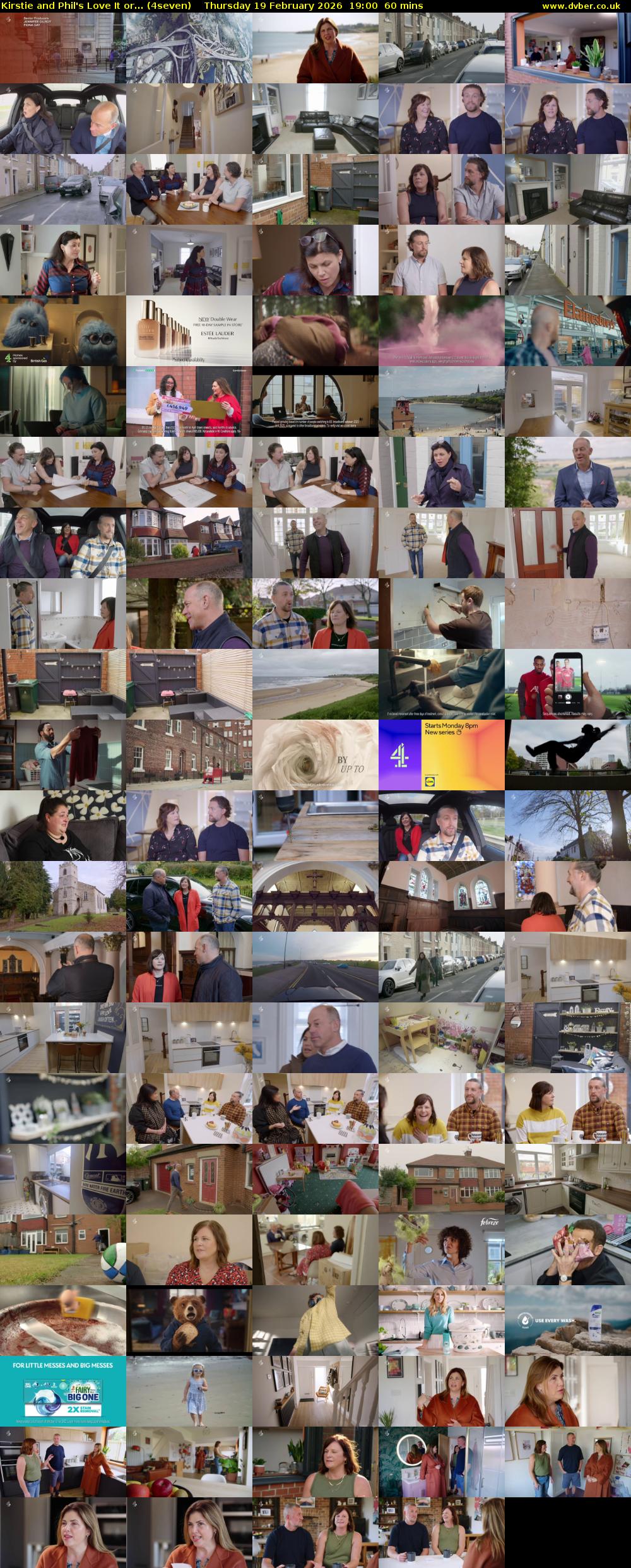 Kirstie and Phil's Love It or... (4seven) Thursday 19 February 2026 19:00 - 20:00