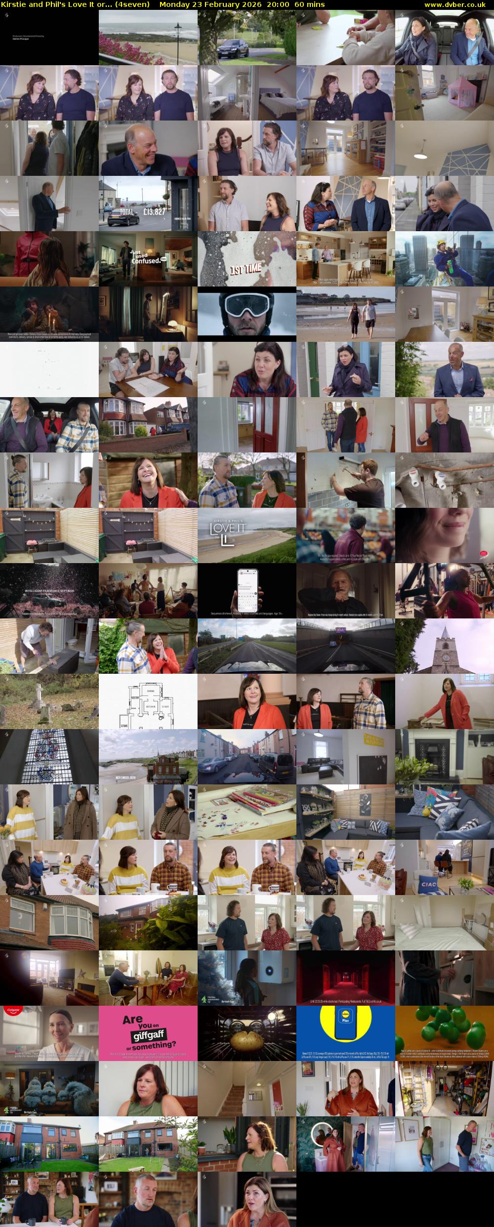 Kirstie and Phil's Love It or... (4seven) Monday 23 February 2026 20:00 - 21:00